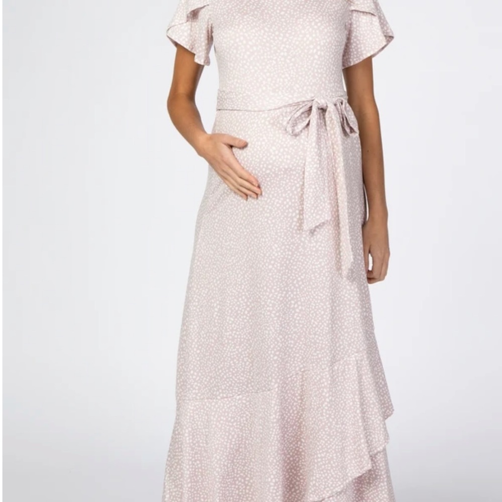 Pinkblush maternity tiered dress